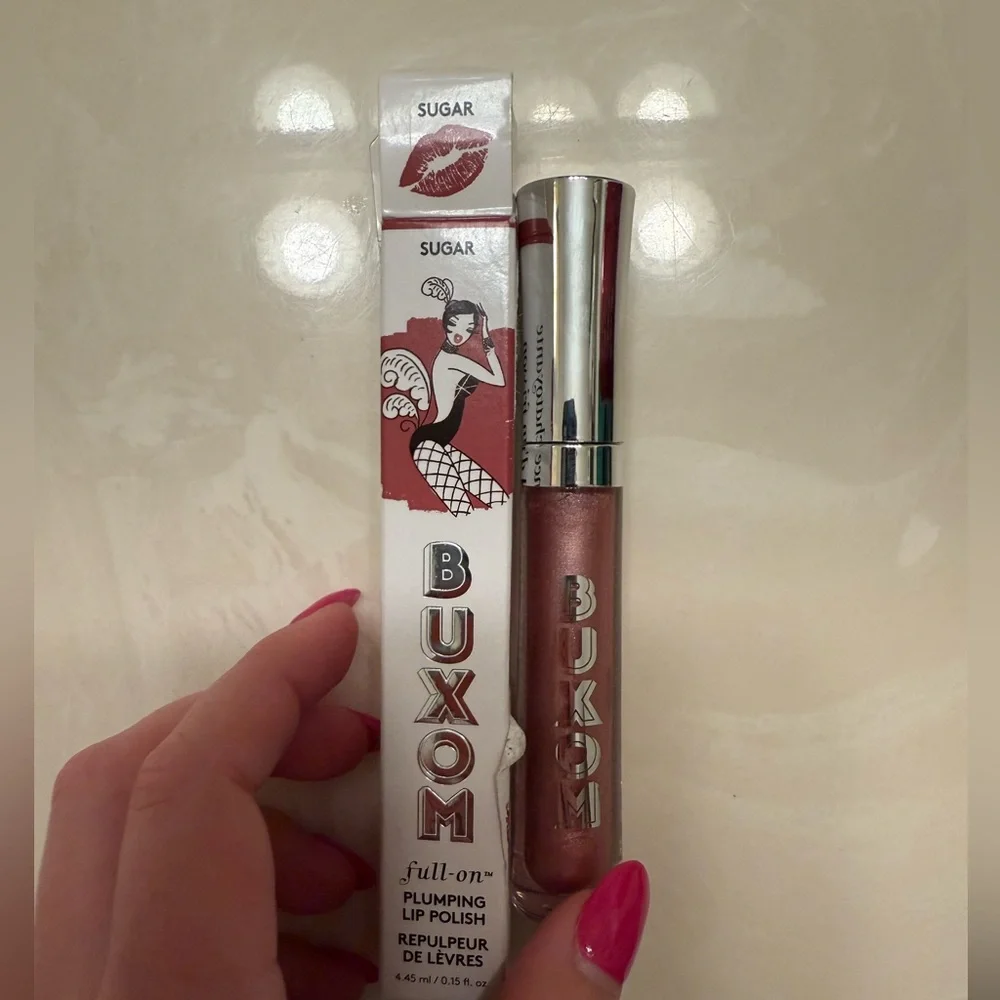 New! Buxom Sugar Full-On Plumping Lip Polish Gloss- Sugar